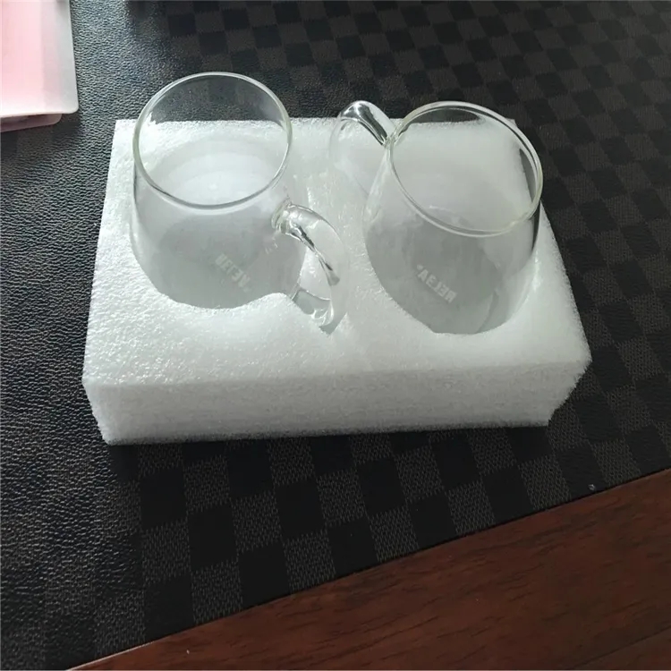 玻璃杯珍珠棉泡沫保护，epe珍珠棉陶瓷杯内衬包装，减震玻璃杯珍珠棉